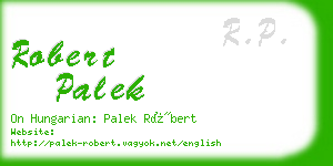 robert palek business card